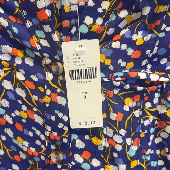 NWT!! Anthropologie 9 of 52 Conversations Pop Potpourri Colloquial Buttondown - Picture 4 of 11